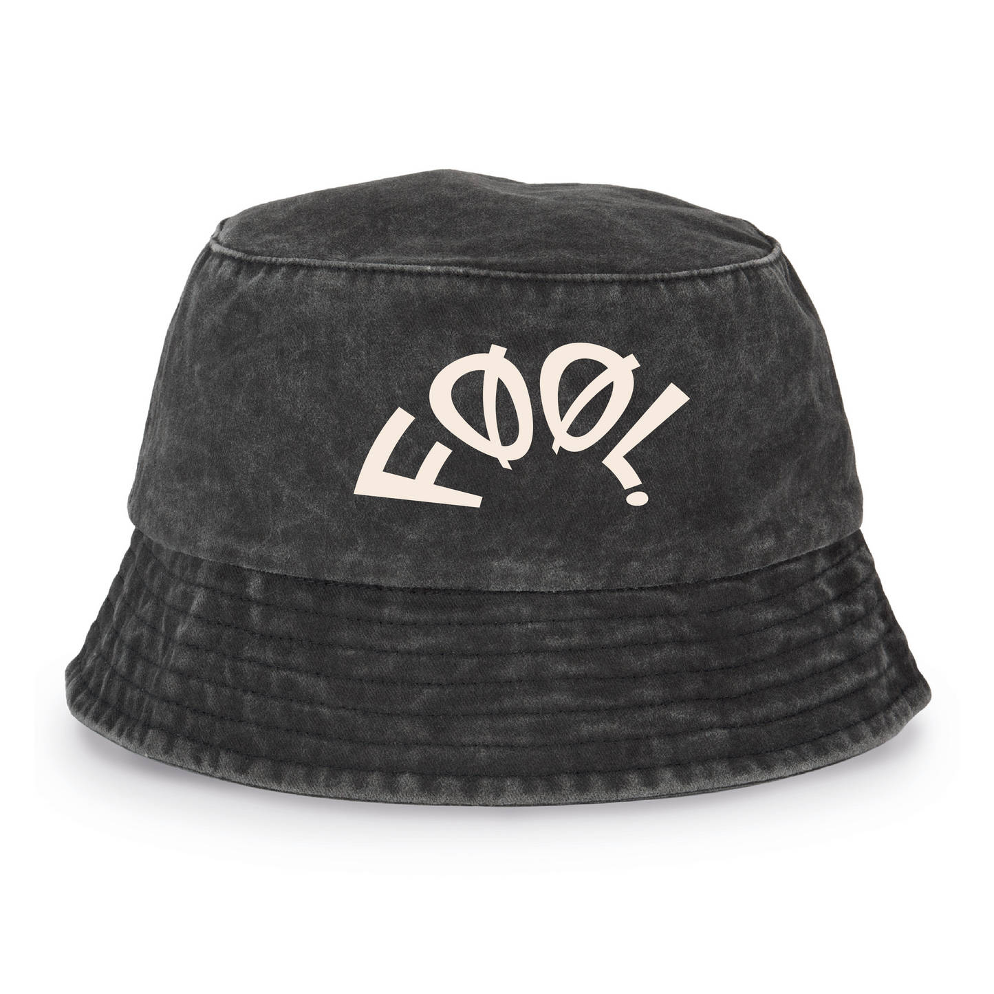 Recycled Bucket Hat met FØØL. logo