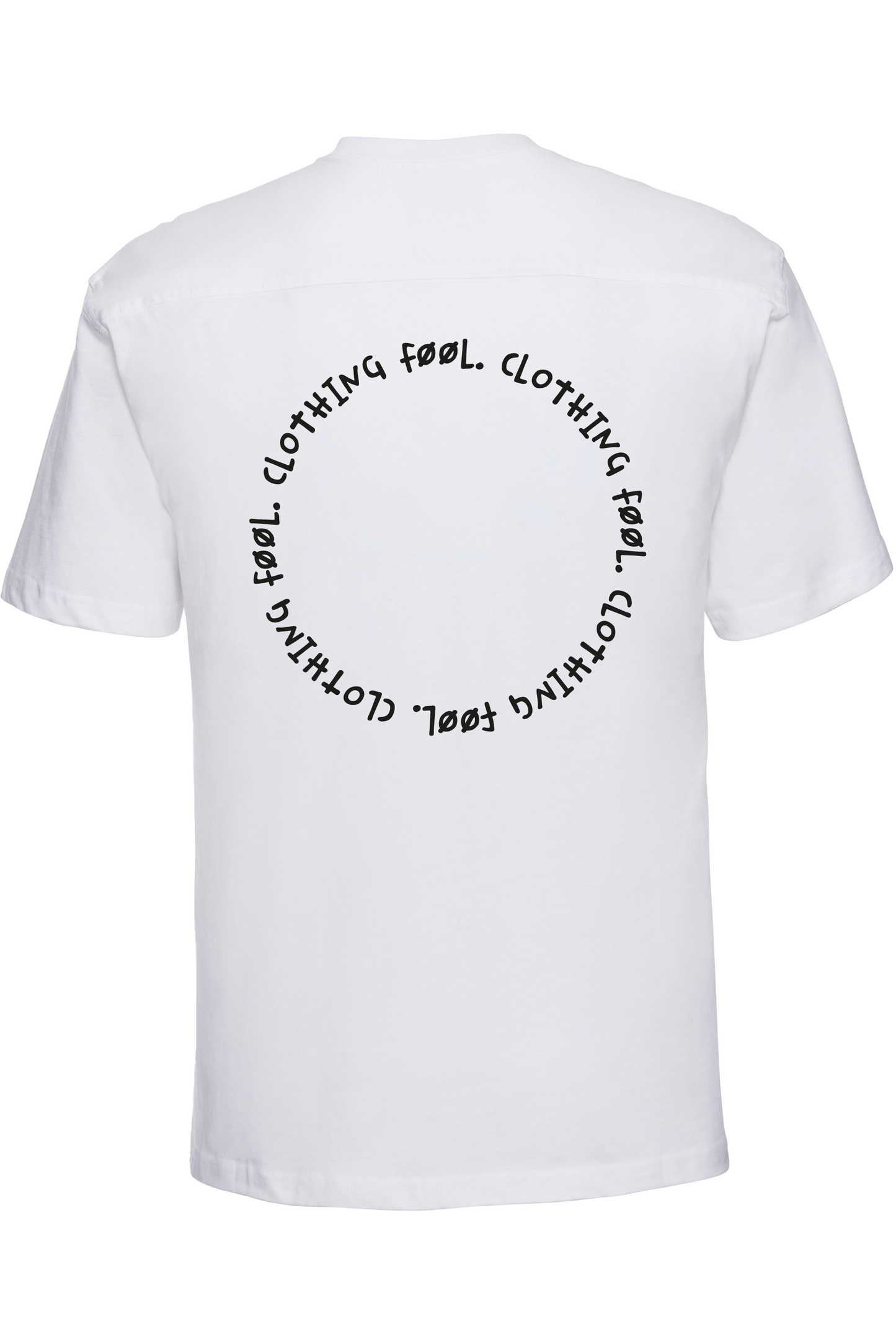 FØØL black circle T-shirt - Wit