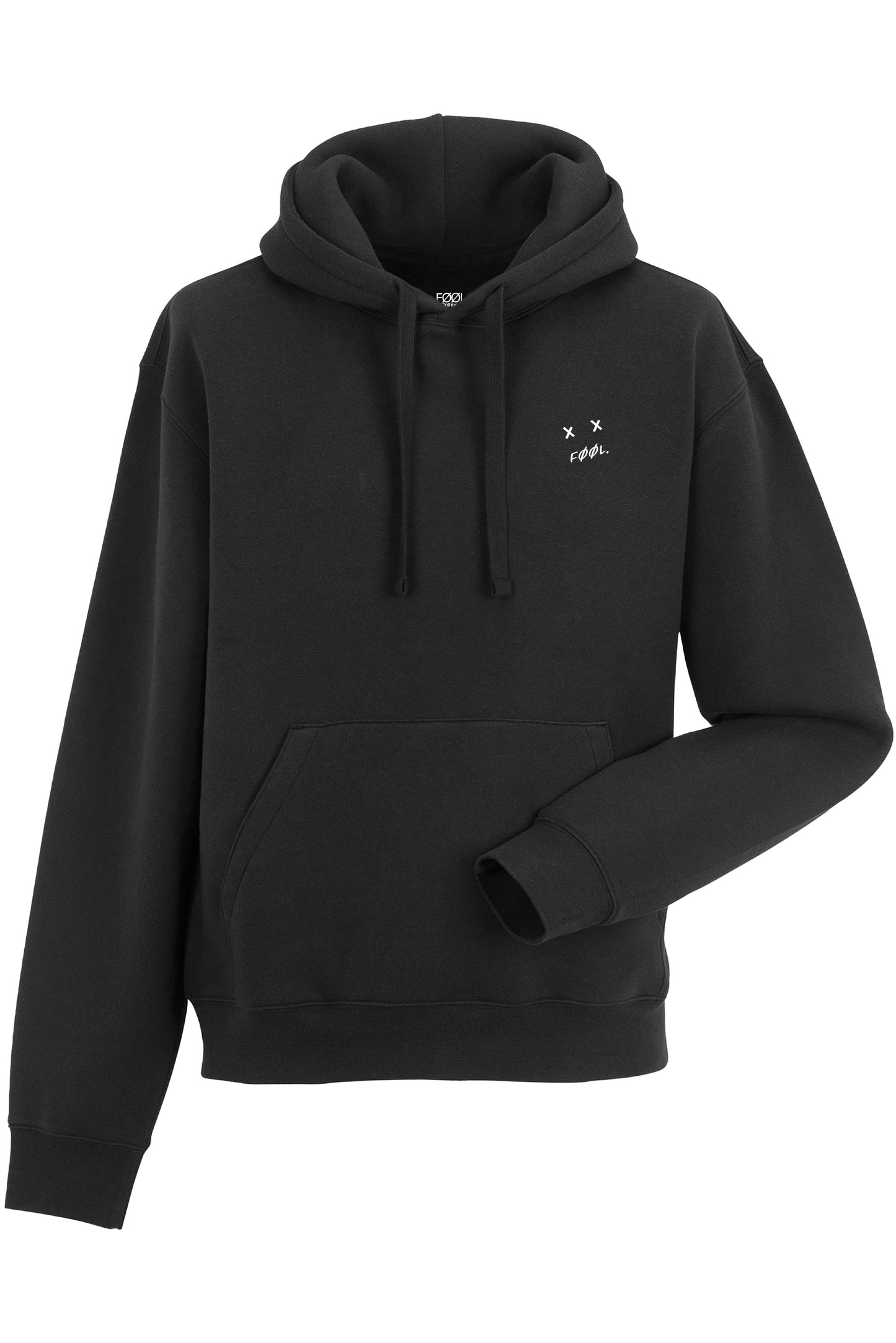 Abstract bear design hoodie - Zwart