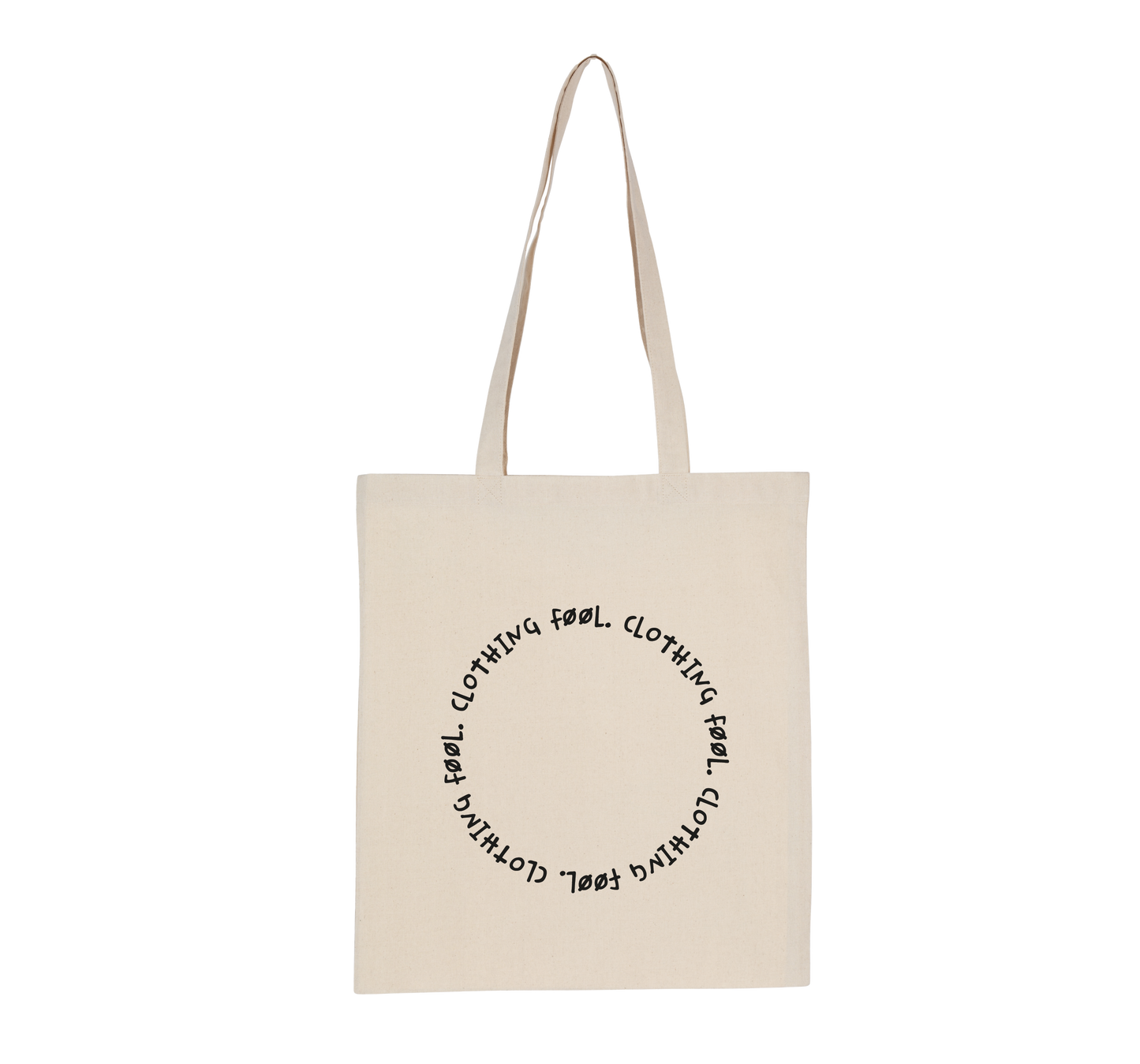 FØØL Shopper Black Circle – Naturel