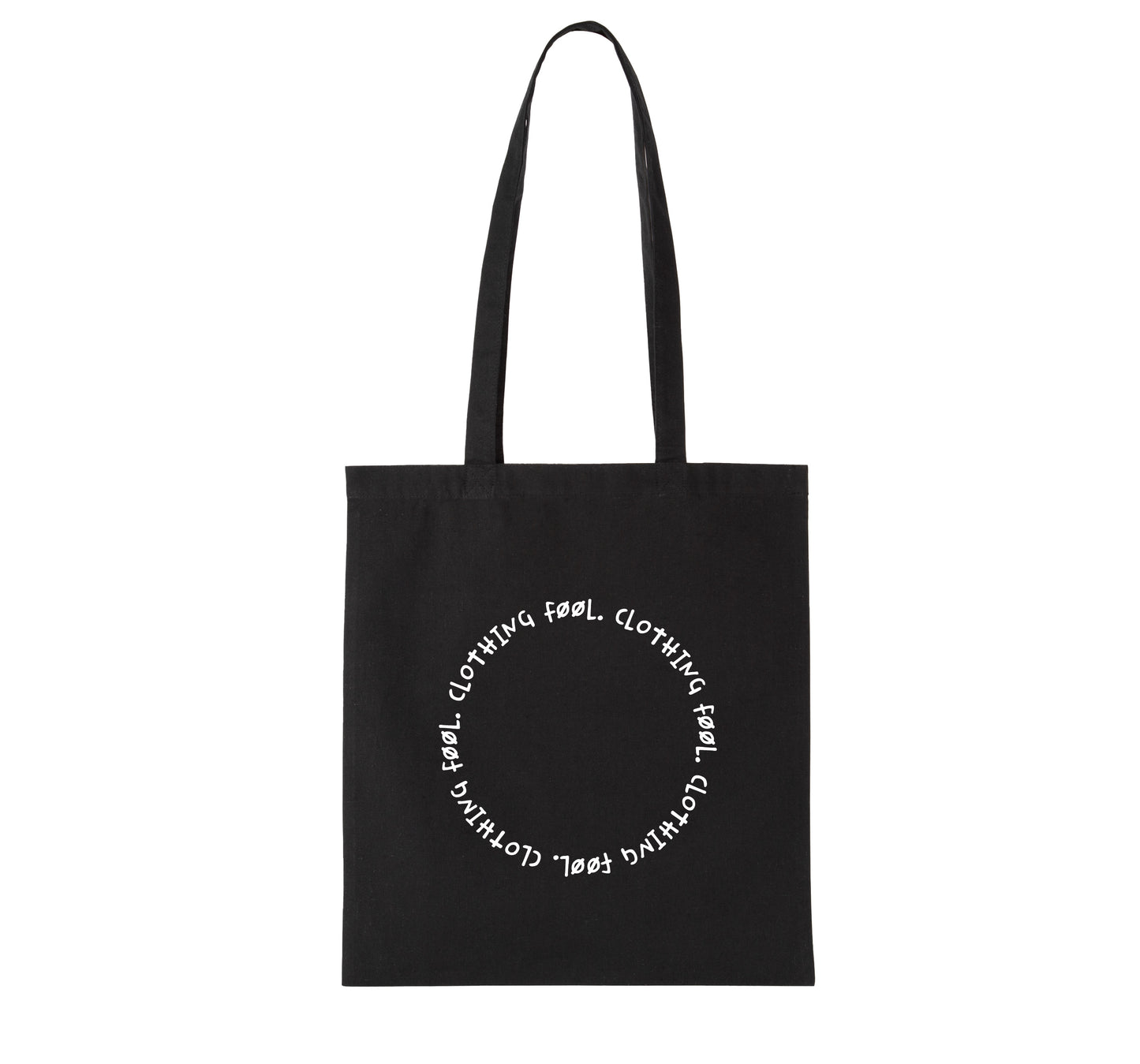 FØØL Shopper White Circle - Zwart
