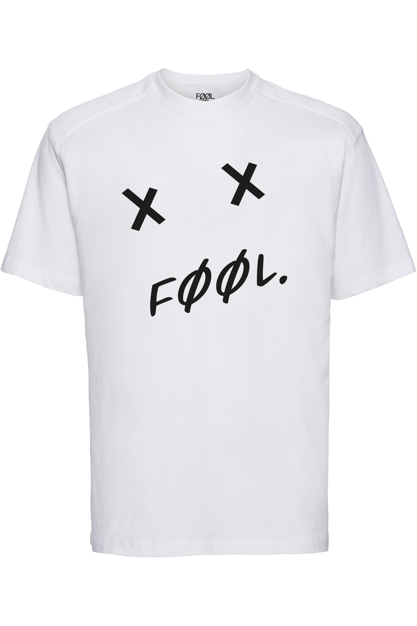 FØØL abstract bear design T-shirt - Wit