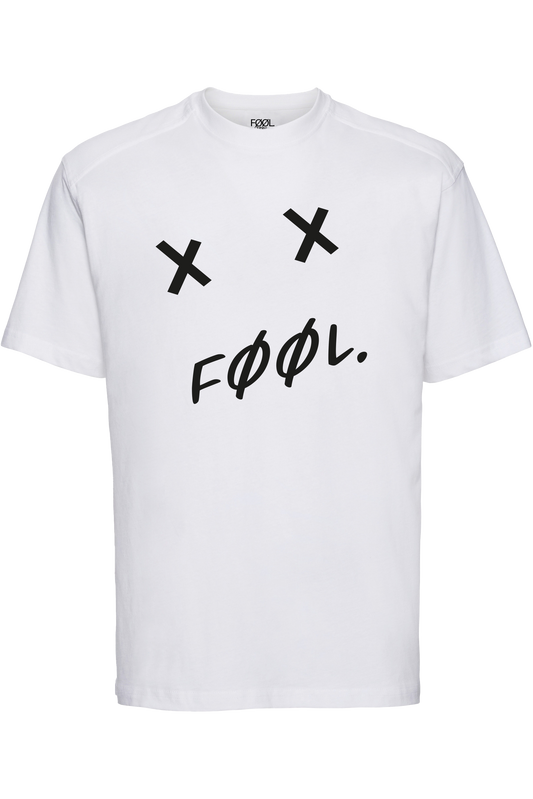 FØØL abstract bear design T-shirt - Wit
