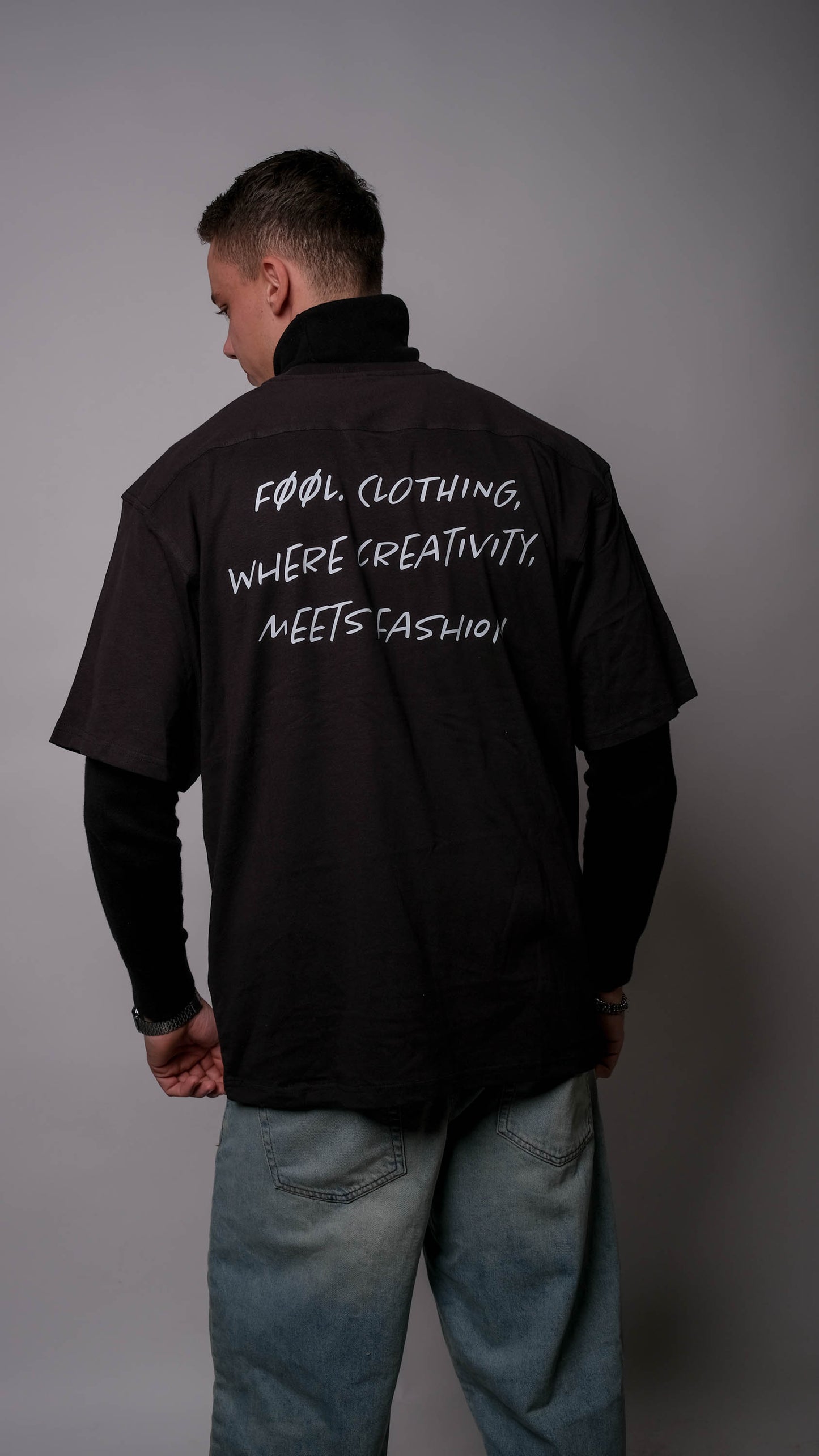 FØØL creativity meets fashion T-shirt - Zwart