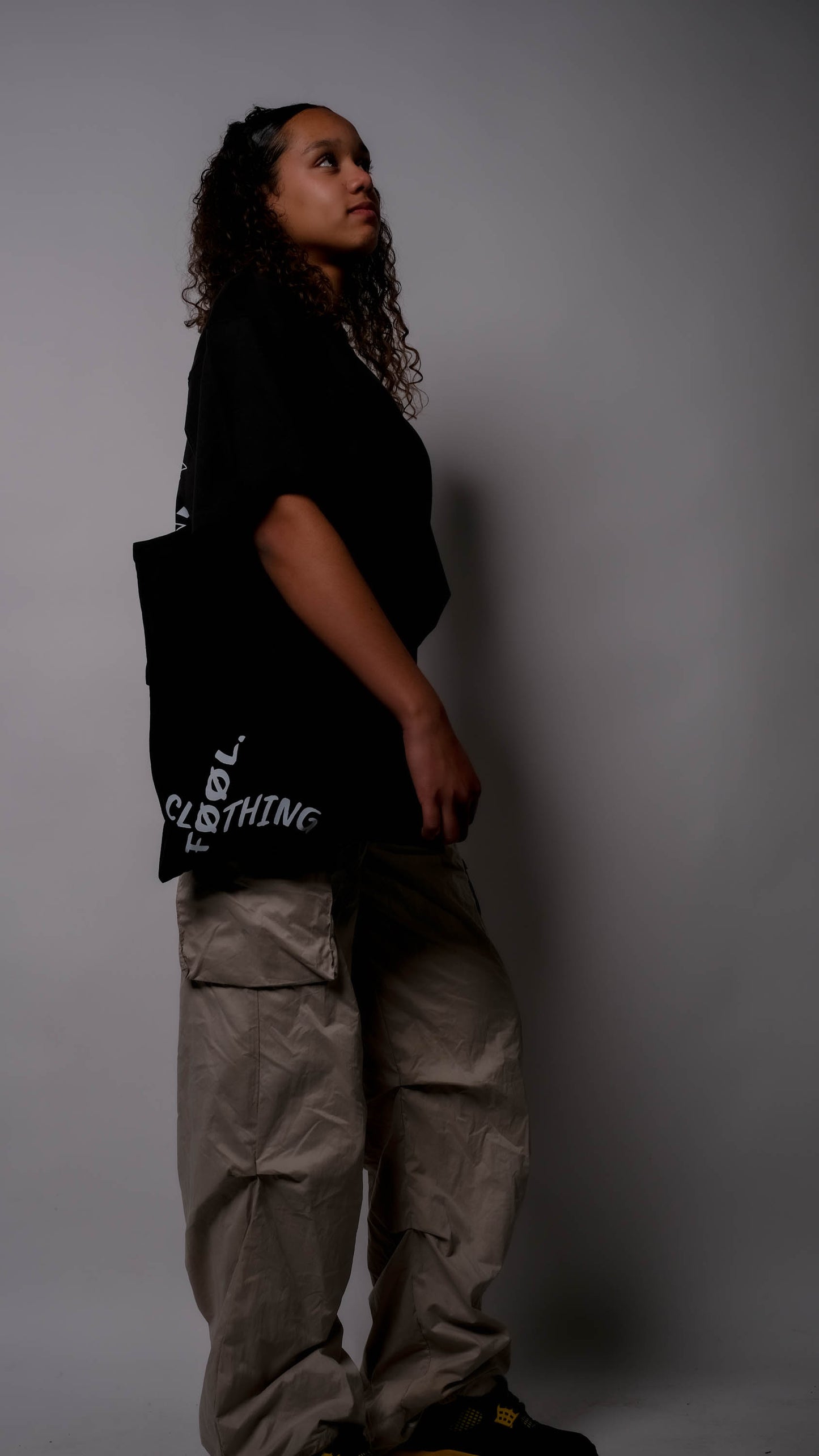 FØØL shopper wavy design – Zwart