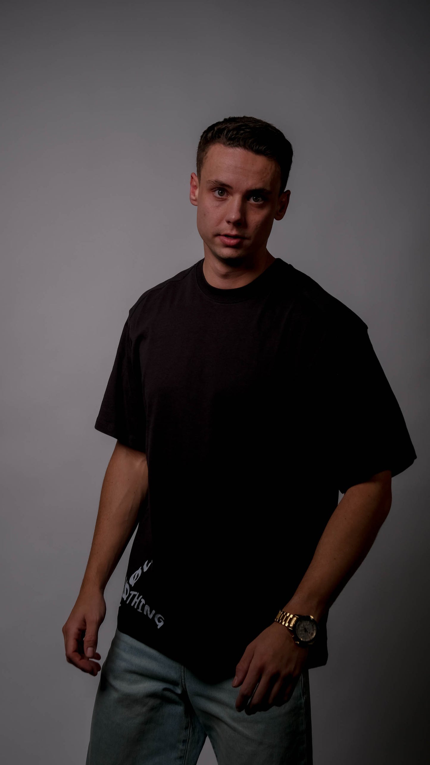 FØØL wavy T-shirt - Zwart