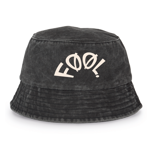 Recycled Bucket Hat met FØØL. logo