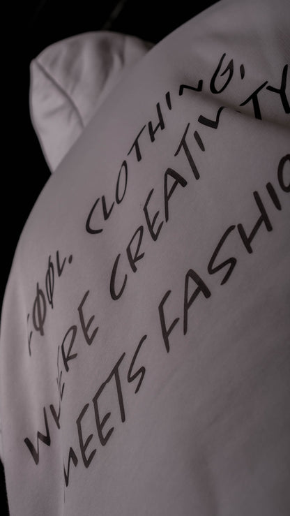 Creativity Meets Fashion Hoodie - Wit